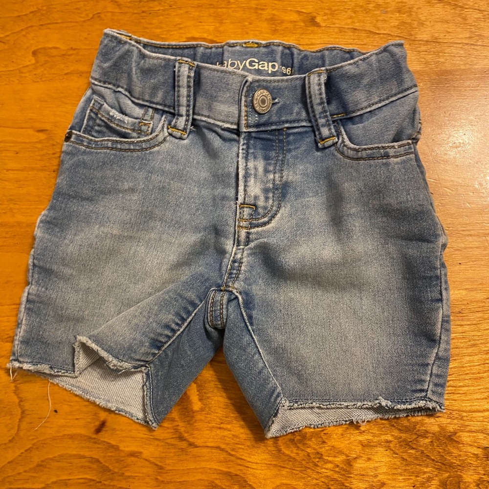 Baby gap denim shorts size 18-24 months